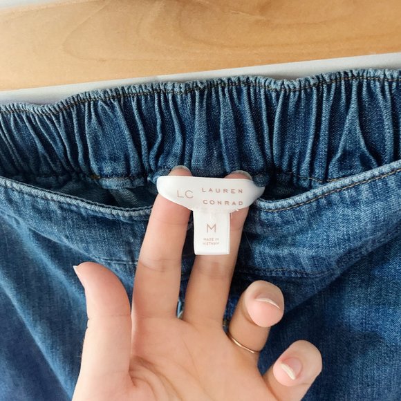 LC Lauren Conrad Wide Leg Denim Size M - Picture 6 of 6